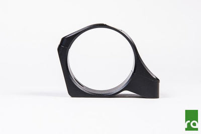 Radium single 60mm clamp holding a high flow fuel filter, sold by Tuned By Shawn