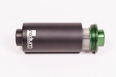 Radium 6 micron microglass fuel filter in billet 6061 body, Tuned By Shawn