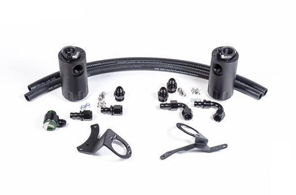 Radium Engineering Mustang GT dual catch can kit 20-0325 at Tuned By Shawn