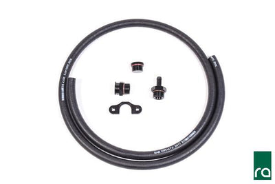 Radium BP 1.8L fuel rail with phenolic insulating washers, sold by Tuned By Shawn
