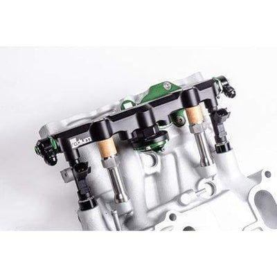 Radium secondary rail on 4-port rotary manifold, Tuned By Shawn