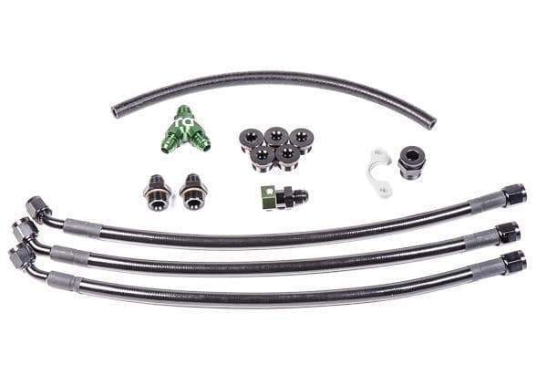 Radium Engineering VQ35DE fuel rail plumbing kit 20-0468 at Tuned By Shawn