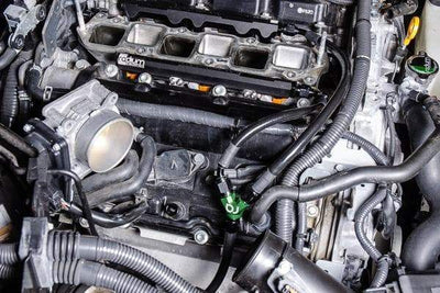 Radium plumbing on VQ37VHR rails, Tuned By Shawn