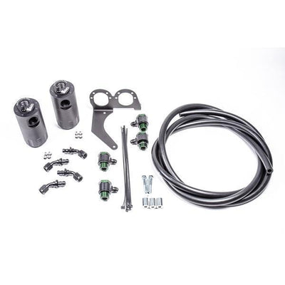 Radium PCV Fluid Lock can near R35 master cylinder, Tuned By Shawn