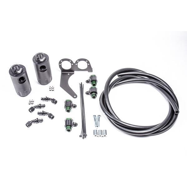 Radium PCV Fluid Lock can near R35 master cylinder, Tuned By Shawn
