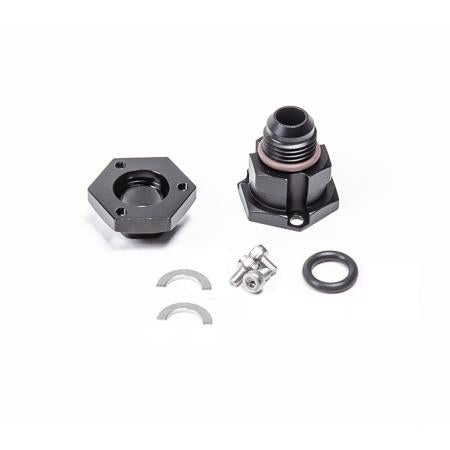 Radium billet clamshell adapter on Walbro F90000274 pump, Tuned By Shawn