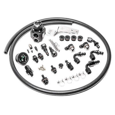 Radium Engineering Subaru EJ parallel fuel rail plumbing kit at Tuned By Shawn