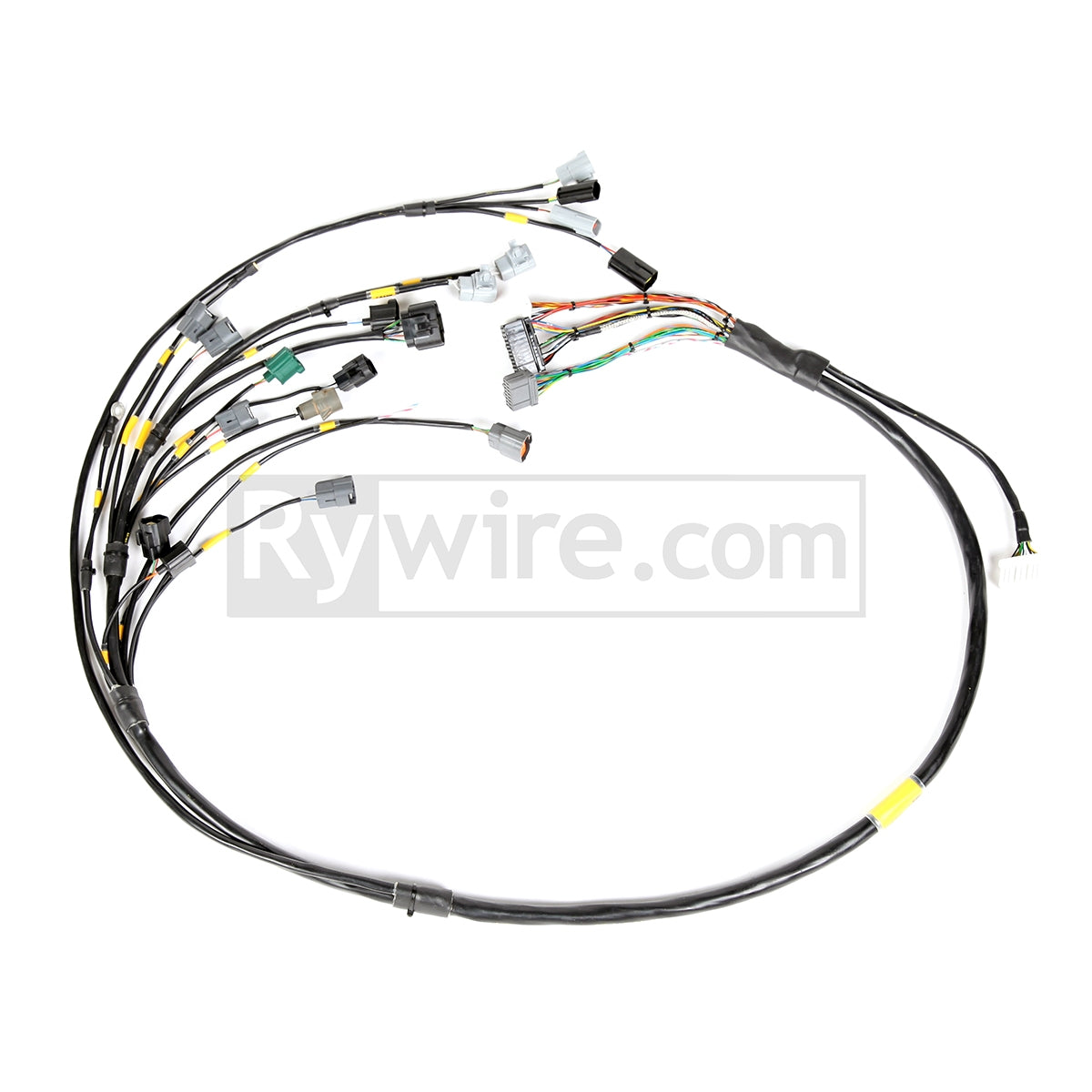 Rywire mil-spec tucked 13B engine harness for Mazda RX-7 FD3S, sold by Tuned By Shawn