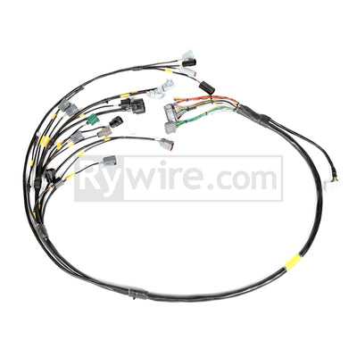 Rywire mil-spec tucked 13B engine harness for Mazda RX-7 FD3S, sold by Tuned By Shawn