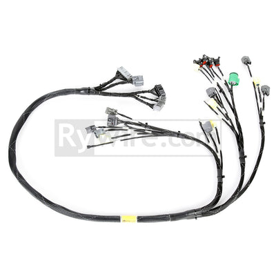 Rywire OBD1 budget tucked D and B-series engine harness in black expandable loom, sold by Tuned By Shawn