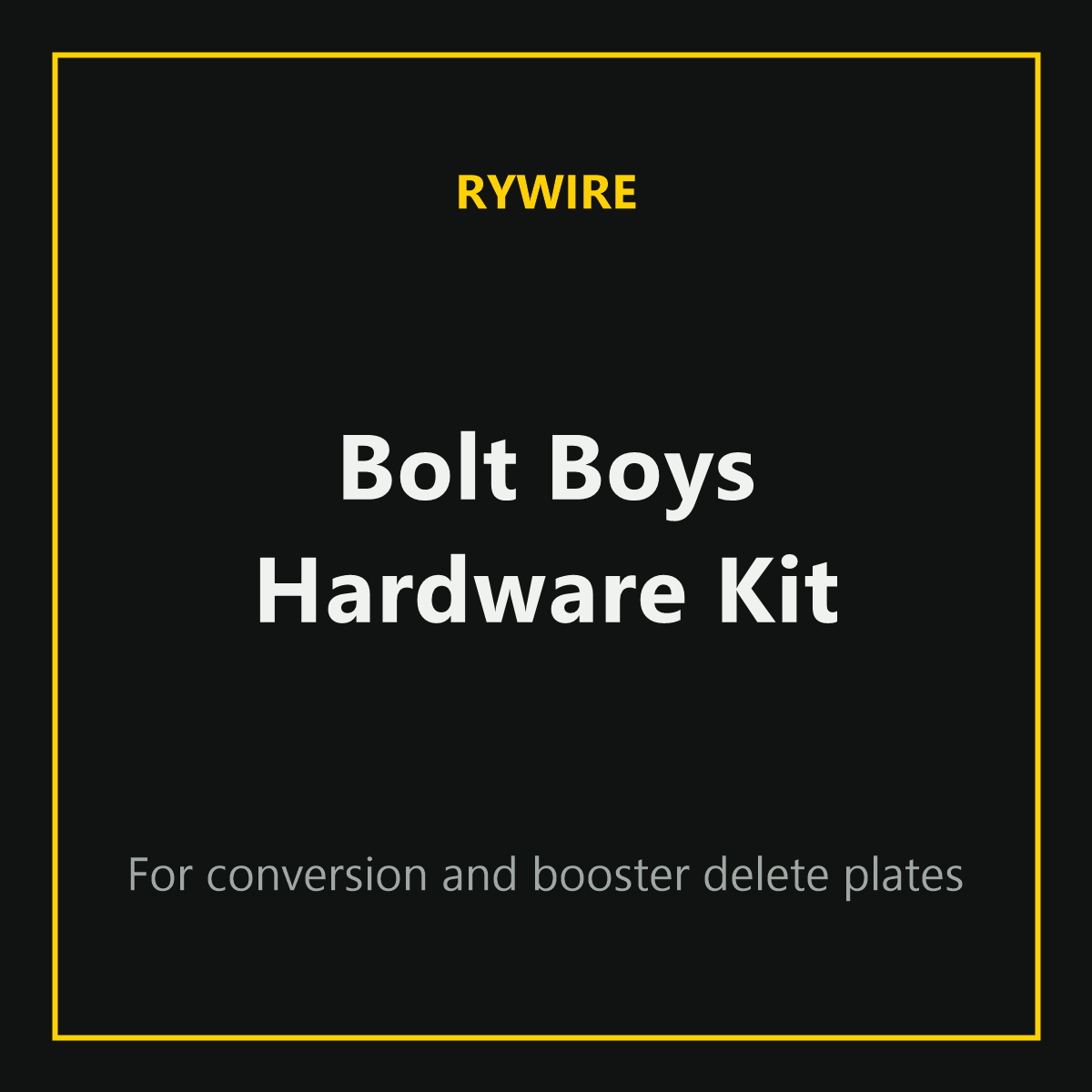 Bolt Boys hardware kit, sold by Tuned By Shawn