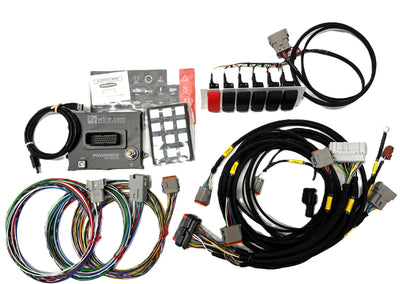 Rywire universal chassis harness with 16-channel PDM power distribution module, sold by Tuned By Shawn