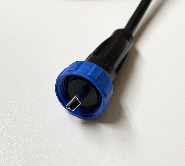 Rywire water resistant threaded mini USB PDM comms cable, sold by Tuned By Shawn
