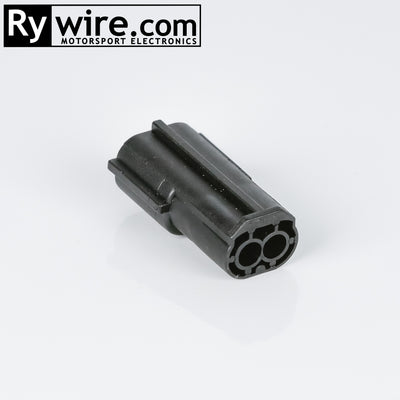 Rywire Mazda 13B Transmission Plug (Black) connector kit, 2-pin male, sold by Tuned By Shawn