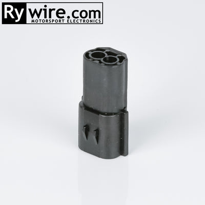 Rywire Mazda 13B Transmission Plug (Black) connector kit, 2-pin male, photo 4