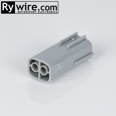 Rywire Mazda 13B Transmission Plug (Gray) connector kit, 2-pin male, sold by Tuned By Shawn