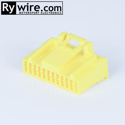 Rywire Mitsubishi 4G63 1G Engine Computer Plug A (Yellow) connector kit, 24-pin, photo 2