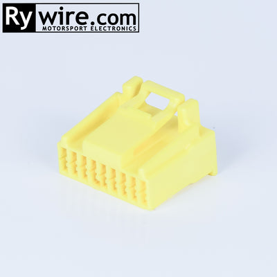 Rywire Mitsubishi 4G63 1G Engine Computer Plug B (Yellow) connector kit, 18-pin, photo 2