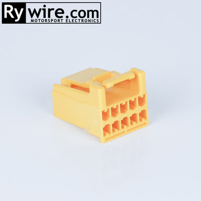 Rywire Mitsubishi 4G63 1G Engine Computer Plug C (Yellow) connector kit, 10-pin, sold by Tuned By Shawn