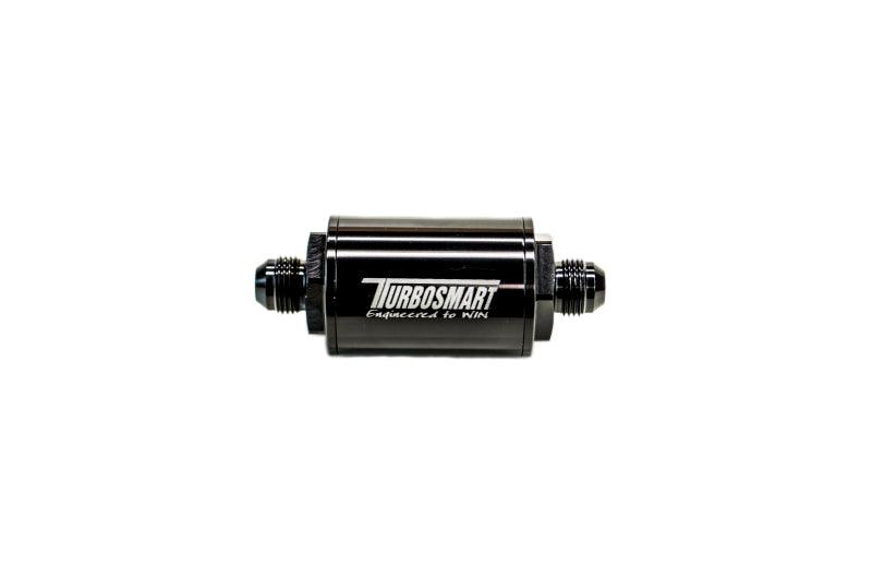 Turbosmart FPR Billet Inline Fuel Filter 1.75in OD 3.825in Length AN-6 Male Inlet - Black from Tuned By Shawn