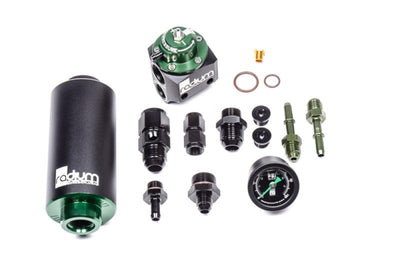 Radium Engineering Fuel Filter Kit &amp; FPR Microglass BMW E46 M3 from Tuned By Shawn