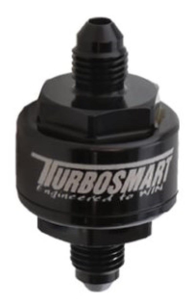 Turbosmart Billet Turbo Oil Feed Filter w/ 44 Micron Pleated Disc AN-3 Male Inlet - Black from Tuned By Shawn