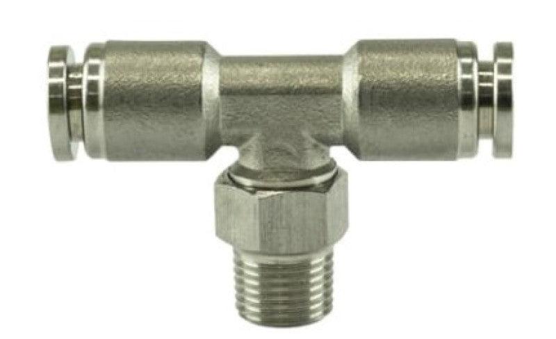 Turbosmart 1/8 NPT to TEE 1/4 Pushloc Stainless Steel from Tuned By Shawn
