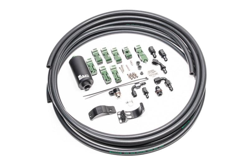 Radium Engineering Early Nissan Fuel Hanger Plumbing Kit Microglass Filter from Tuned By Shawn