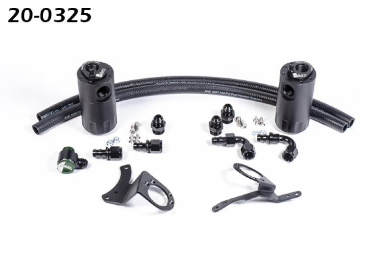 Radium Engineering 2015+ Ford Mustang GT Dual Catch Can Kit from Tuned By Shawn