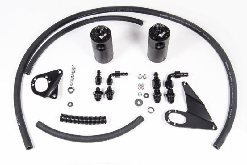 Radium Engineering 10-16 Mitsubishi Evo X Dual Catch Can Kit from Tuned By Shawn