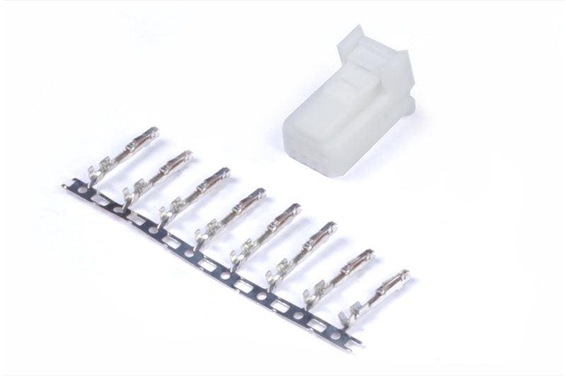 HT-030004 - Plug and Pins Only - 8 Pin White Tyco