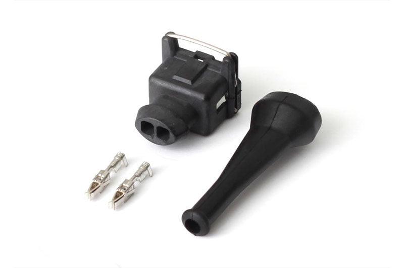 HT-030300 - Plug and Pins Only - Bosch EV1 (Square) 2 PinJunior Timer Female Connector