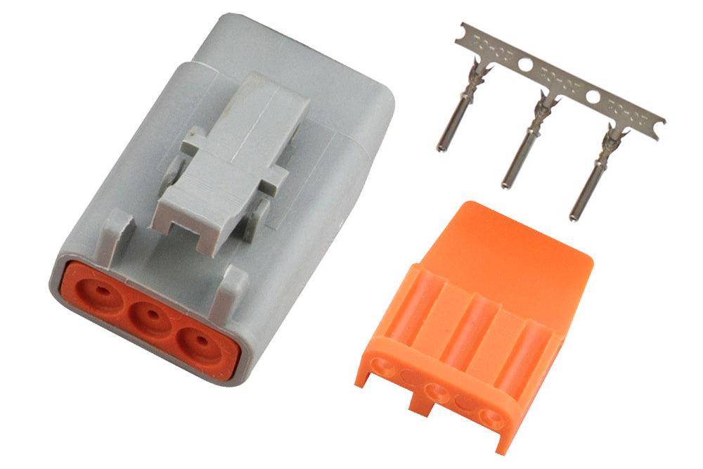 HT-031001 - Plug and Pins Only - Male Deutsch DTM-3 Connector(7.5 Amp)