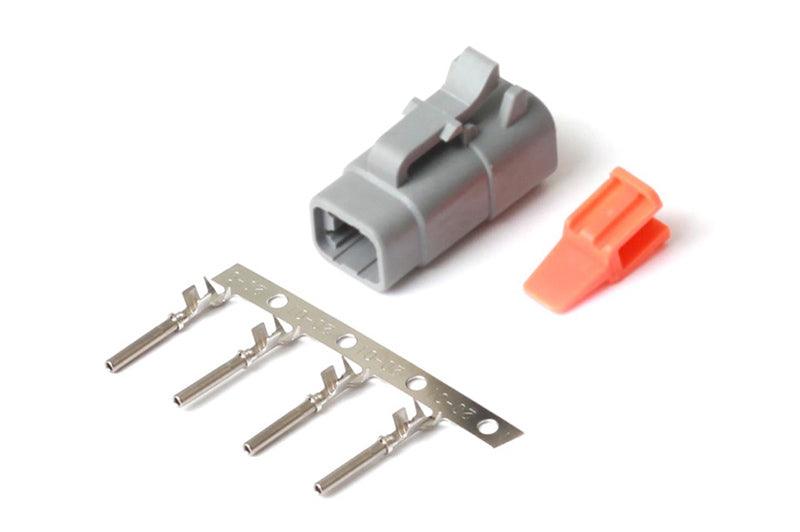 HT-031002 - Plug and Pins Only - Male Deutsch DTM-4 Connector(7.5 Amp)
