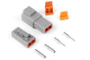 HT-031202 - Plug and Pins Only - Matching Set of Deutsch DTP-2 Connectors (25 Amp)
