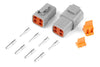 HT-031204 - Plug and Pins Only - Matching Set of Deutsch DTP-4 Connectors (25 Amp)