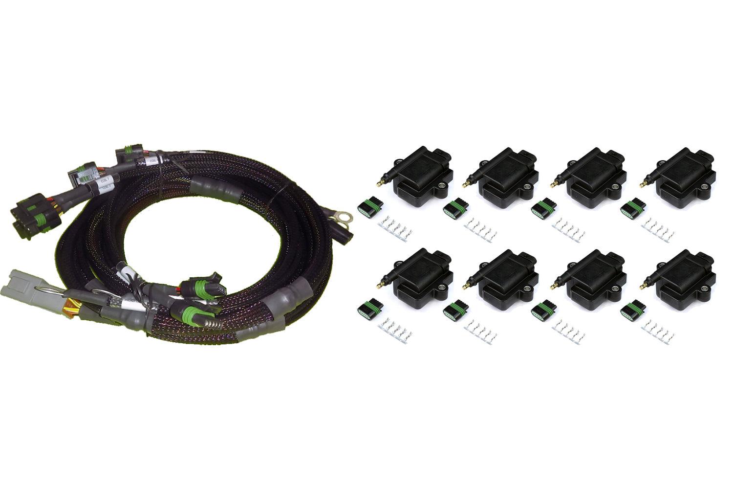 HT-130312 - V8 GM/Chrysler Hemi Small/Big Block 8 x IndividualHigh Output IGN-1A Inductive Coil and Harness Kit