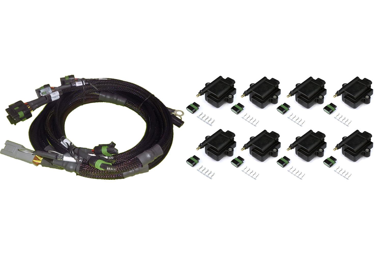 HT-130313 - V8 Ford Small/Big Block 8 x IndividualHigh Output IGN-1A Inductive Coil and Harness Kit