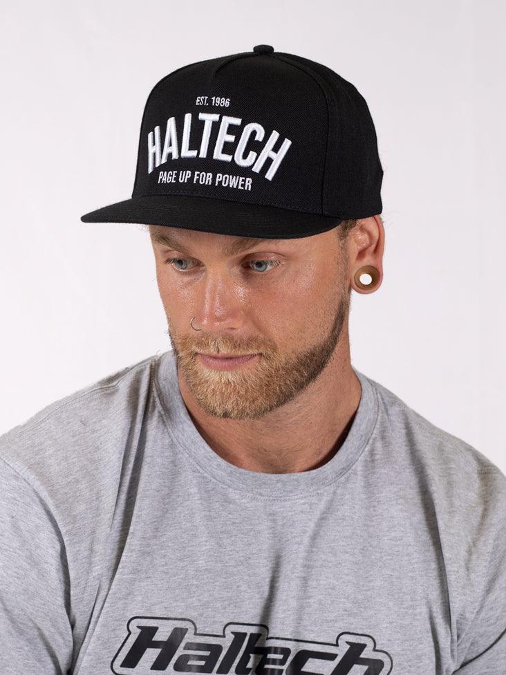 Haltech Snap Back Black with White Text from Tuned By Shawn