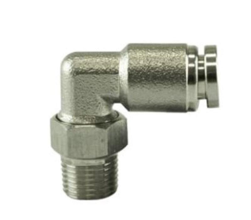 Turbosmart 1/8 NPT to 90 Degree 1/4 pushloc Stainless Steel from Tuned By Shawn