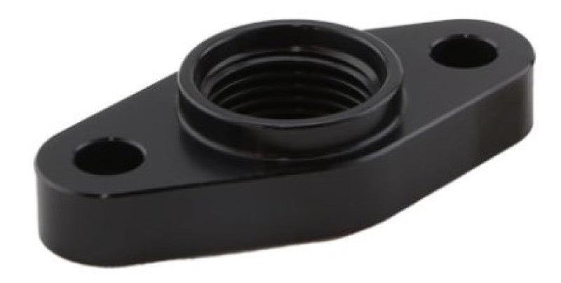 Turbosmart Billet Turbo Drain Adapter w/ Silicon O-Ring 52mm Mounting Holes - T3/T4 Style Fit from Tuned By Shawn