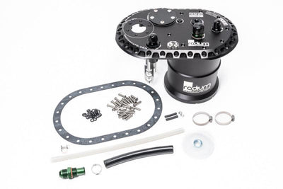 Radium Engineering Fuel Cell Surge Tank External Pumps from Tuned By Shawn
