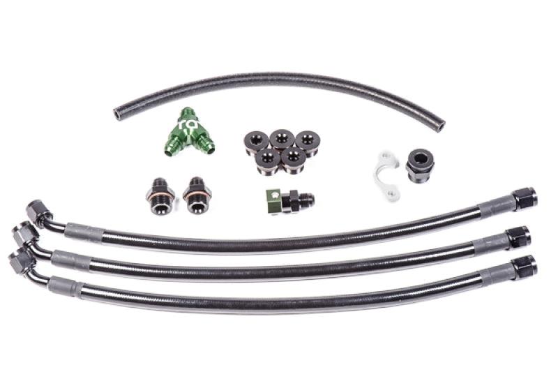Radium Engineering Nissan VQ35DE Fuel Rail Plumbing Kit from Tuned By Shawn