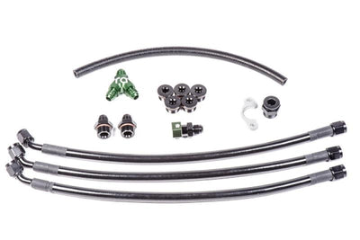 Radium Engineering Nissan VQ35DE Fuel Rail Plumbing Kit from Tuned By Shawn